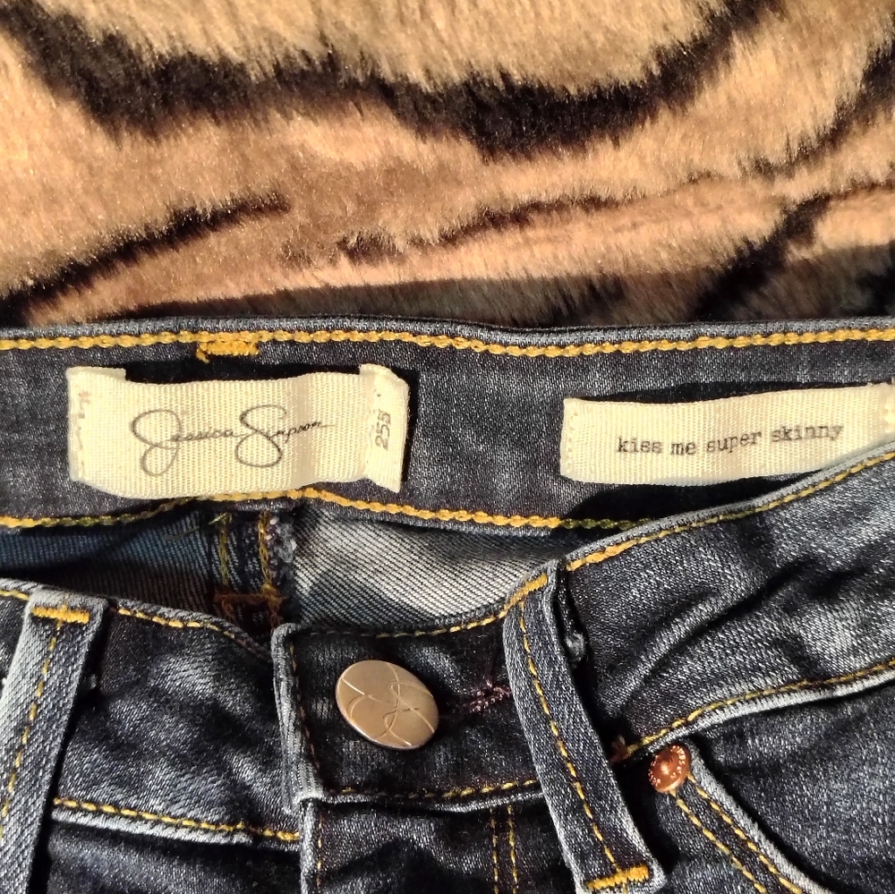 Jessica Simpson Indigo Kiss Me Super Skinny Jeans